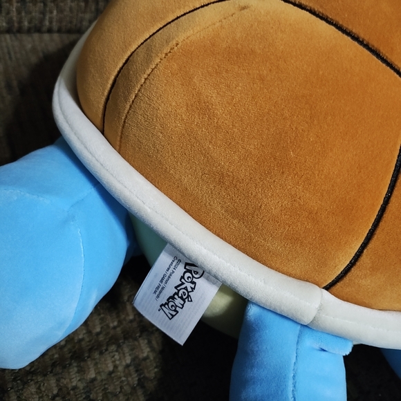 Jazwares Pokémon Sleeping SQUIRTLE Plush 18" Large Soft Pillow Buddy - Picture 6 of 7